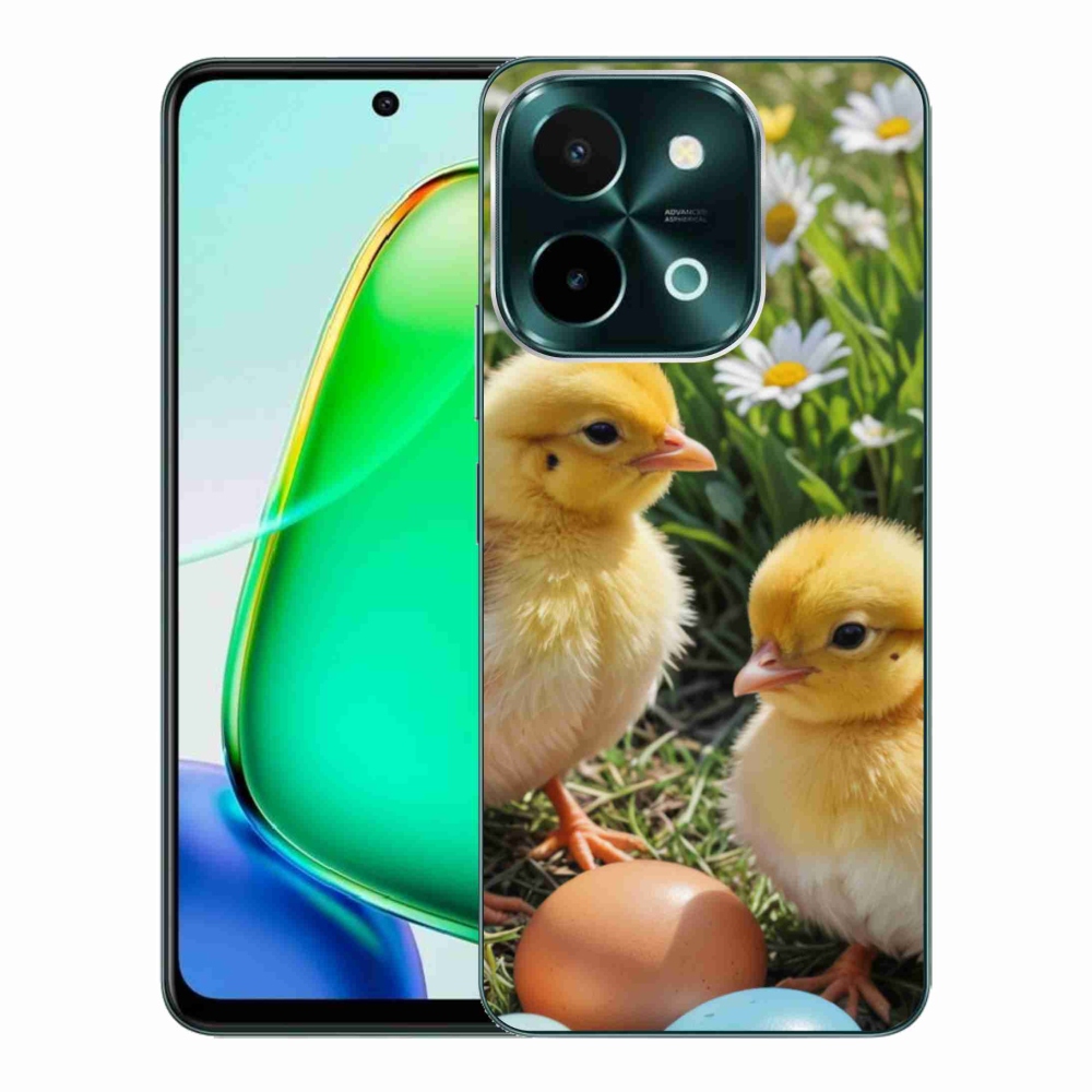 Gelový kryt mmCase na Vivo Y28 - kuřátka