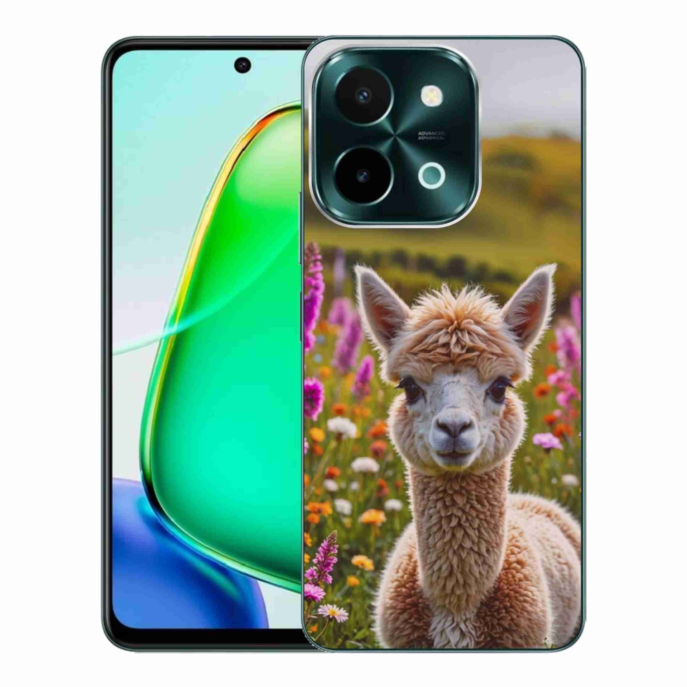 Gelový kryt mmCase na Vivo Y28 - lama na louce