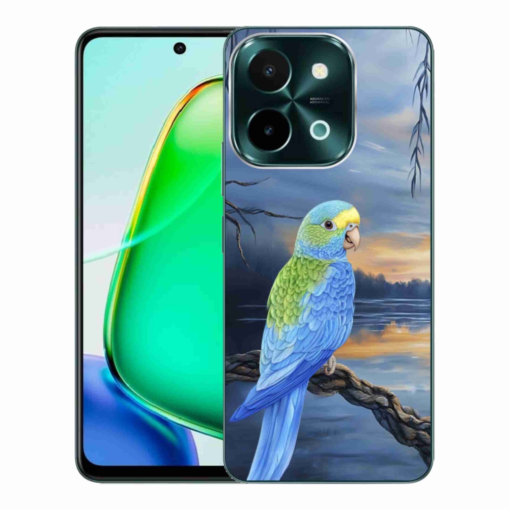 Gelový kryt mmCase na Vivo Y28 - modrý papoušek