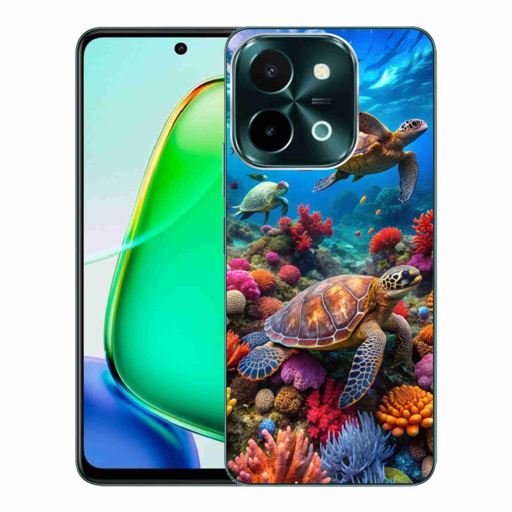 Gelový kryt mmCase na Vivo Y28 - mořský svět 2