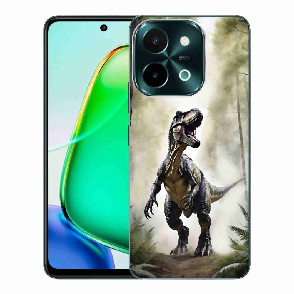 Gelový kryt mmCase na Vivo Y28 - naštvaný T-Rex