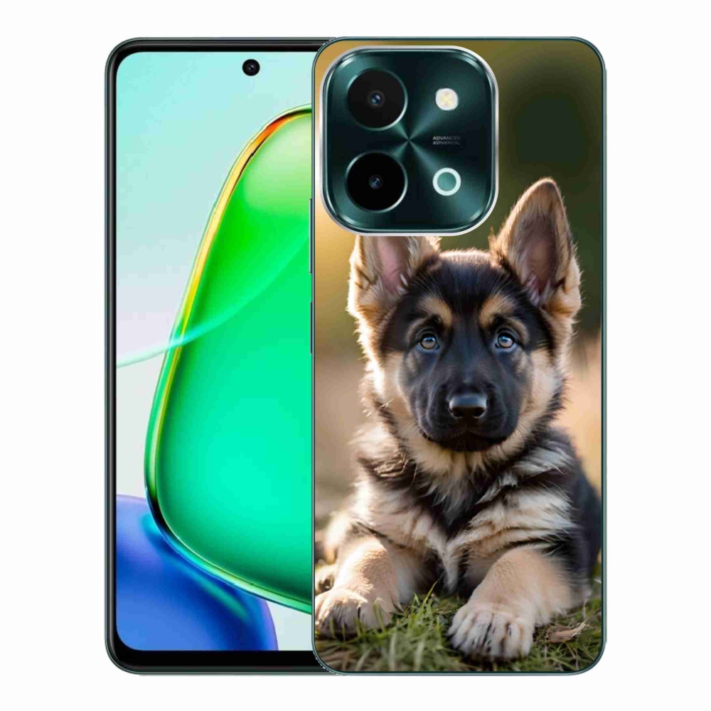 Gelový kryt mmCase na Vivo Y28 - německý ovčák v přírodě