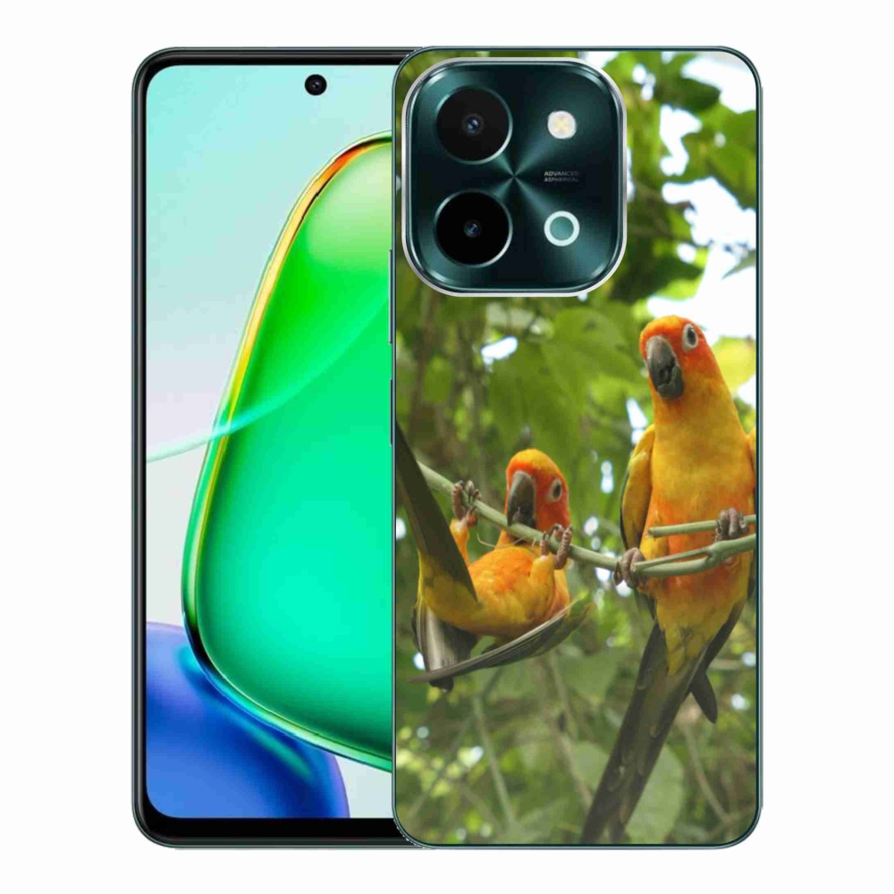 Gelový kryt mmCase na Vivo Y28 - papoušci aratingy