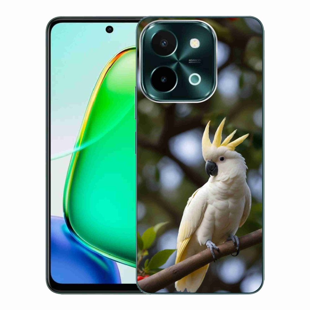 Gelový kryt mmCase na Vivo Y28 - papoušek kakadu 3