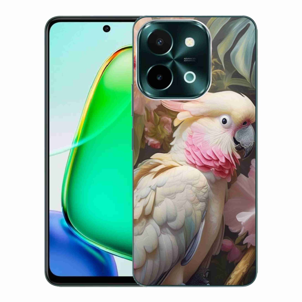 Gelový kryt mmCase na Vivo Y28 - papoušek kakadu růžový 2