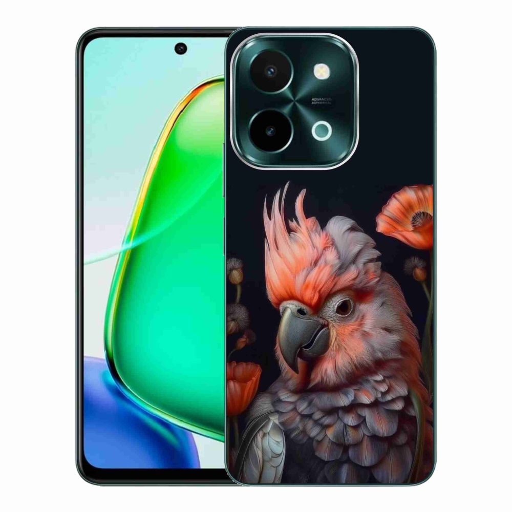 Gelový kryt mmCase na Vivo Y28 - papoušek kakadu v barvách