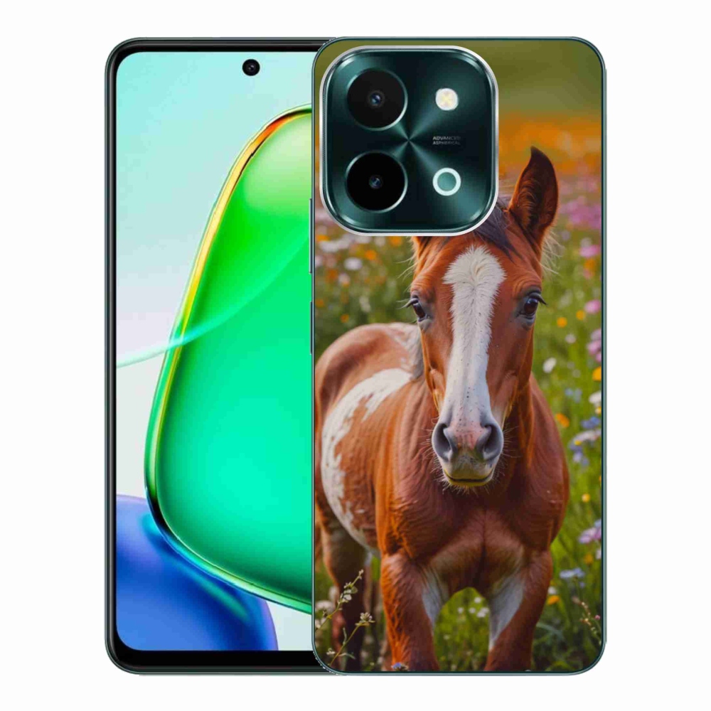 Gelový kryt mmCase na Vivo Y28 - roztomilé hříbě