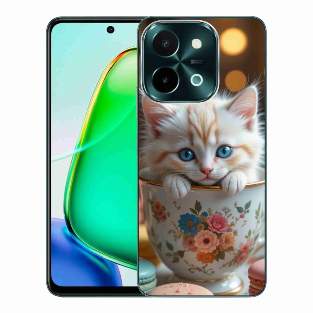 Gelový kryt mmCase na Vivo Y28 - roztomilé kotě 6