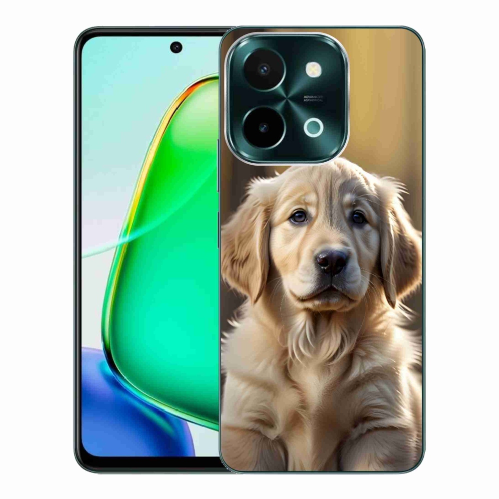 Gelový kryt mmCase na Vivo Y28 - roztomilý zlatý retrívr