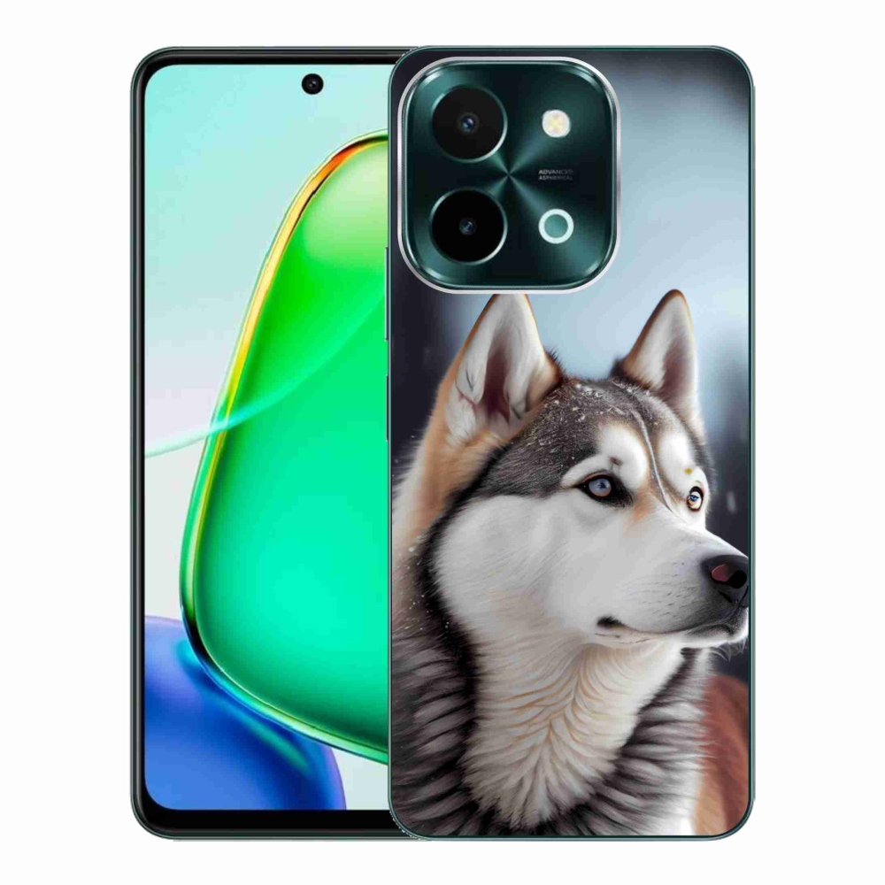 Gelový kryt mmCase na Vivo Y28 - sibiřský husky