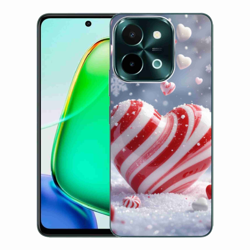 Gelový kryt mmCase na Vivo Y28 - sladké srdce