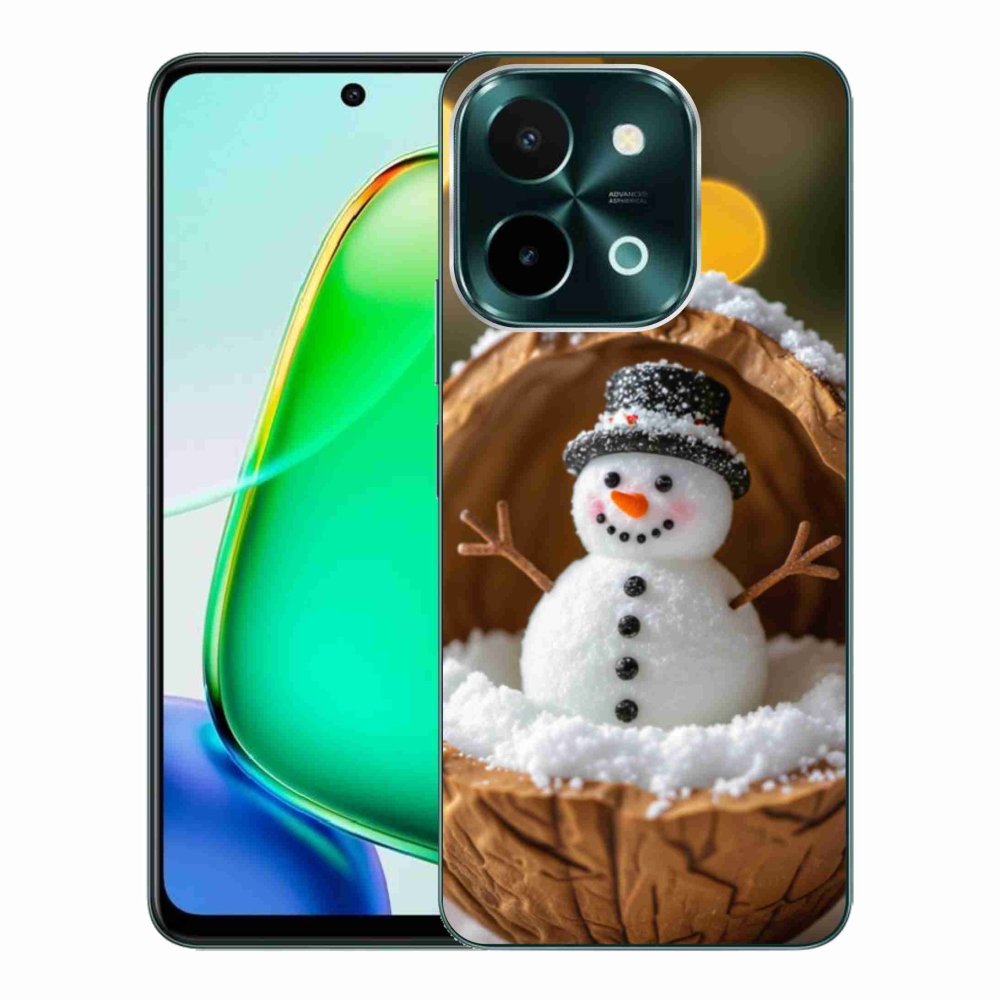 Gelový kryt mmCase na Vivo Y28 - sněhulák 4