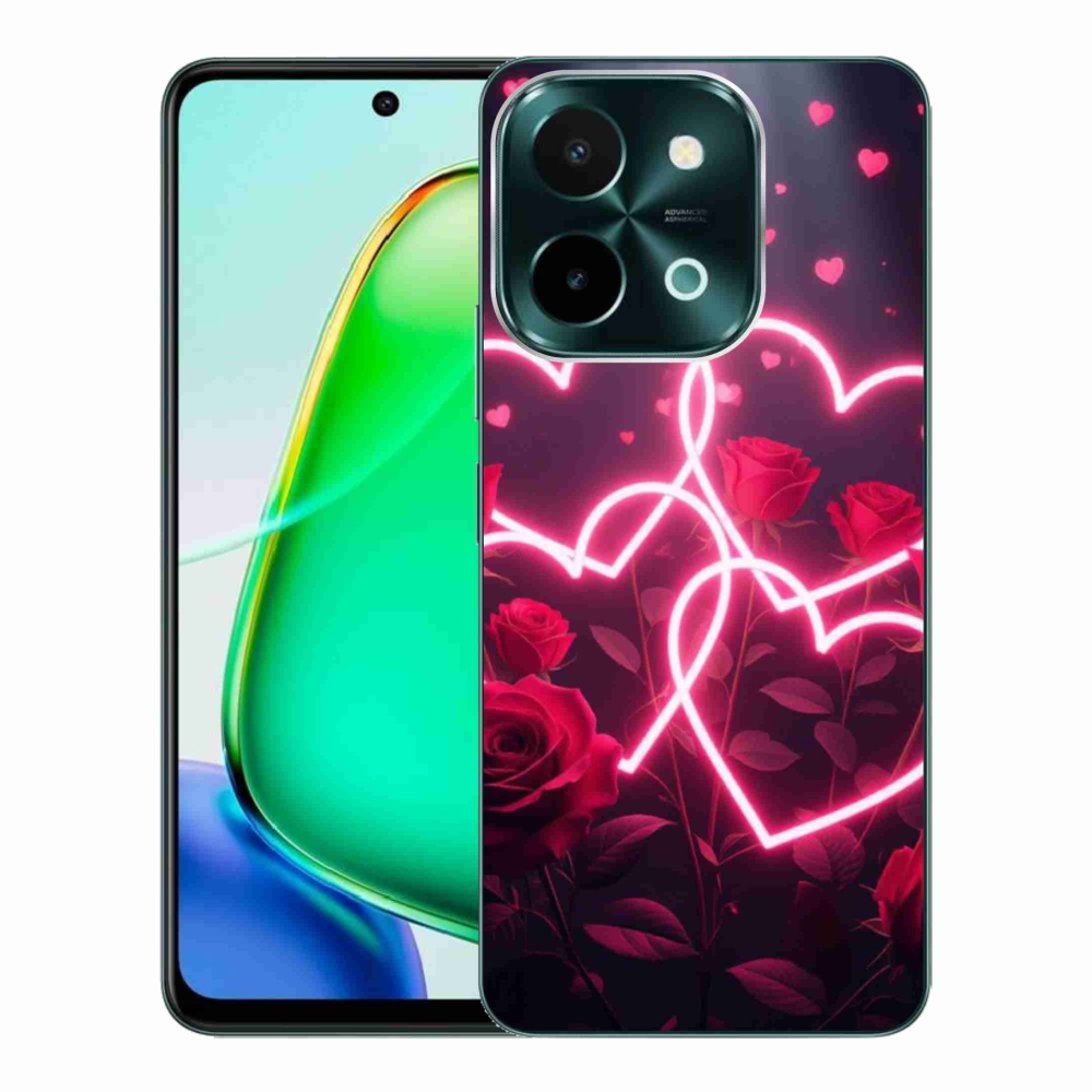 Gelový kryt mmCase na Vivo Y28 - srdce lásky