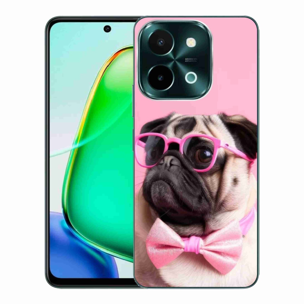 Gelový kryt mmCase na Vivo Y28 - stylový mops