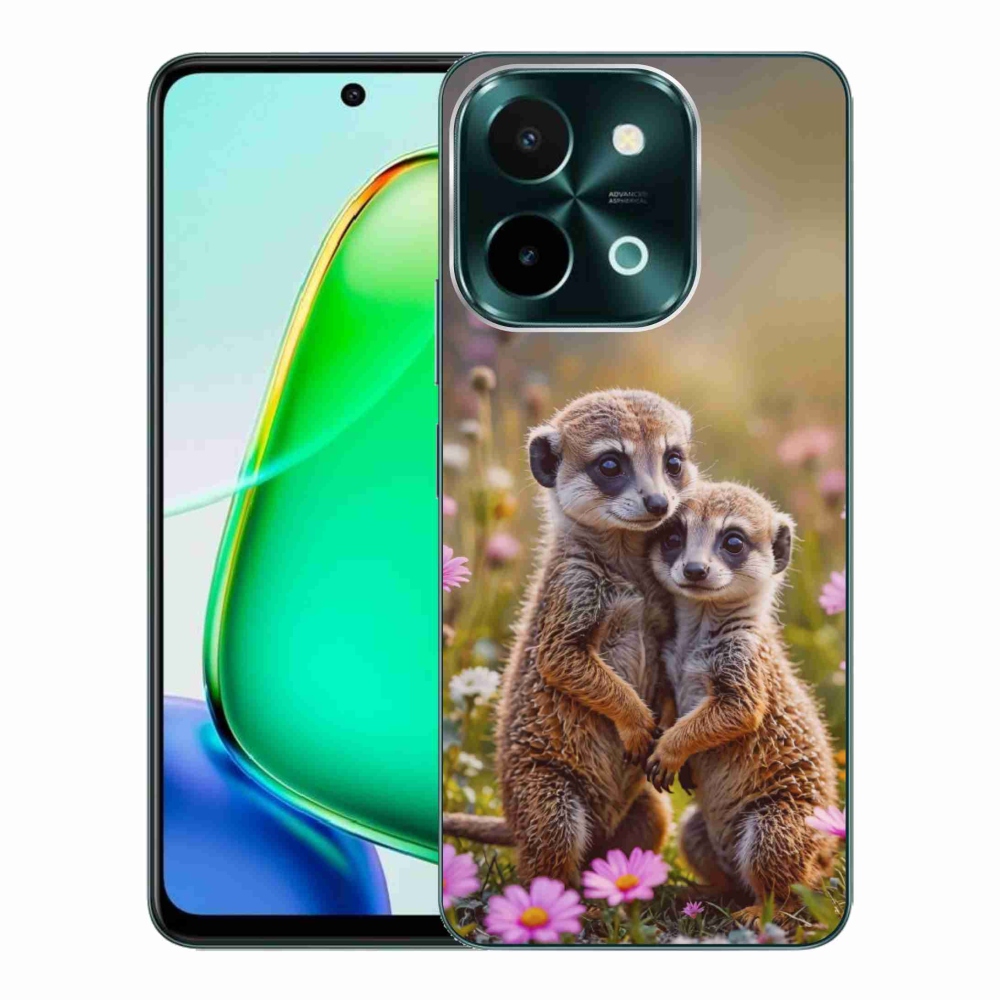 Gelový kryt mmCase na Vivo Y28 - surikatí duo