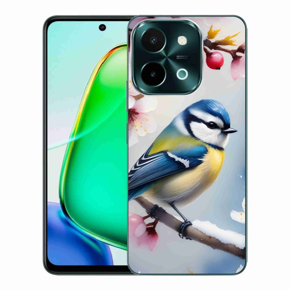 Gelový kryt mmCase na Vivo Y28 - sýkorka