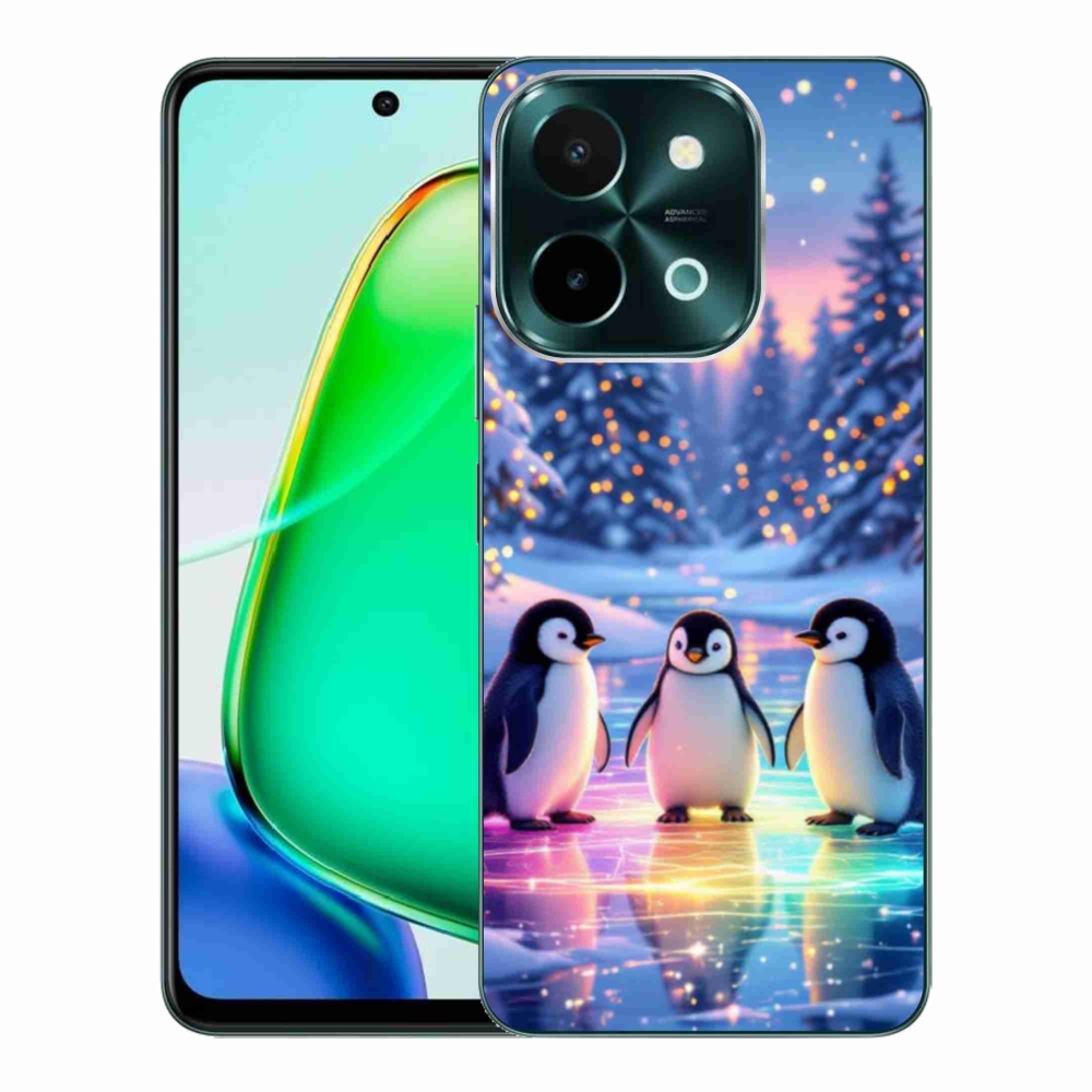 Gelový kryt mmCase na Vivo Y28 - tučnáci