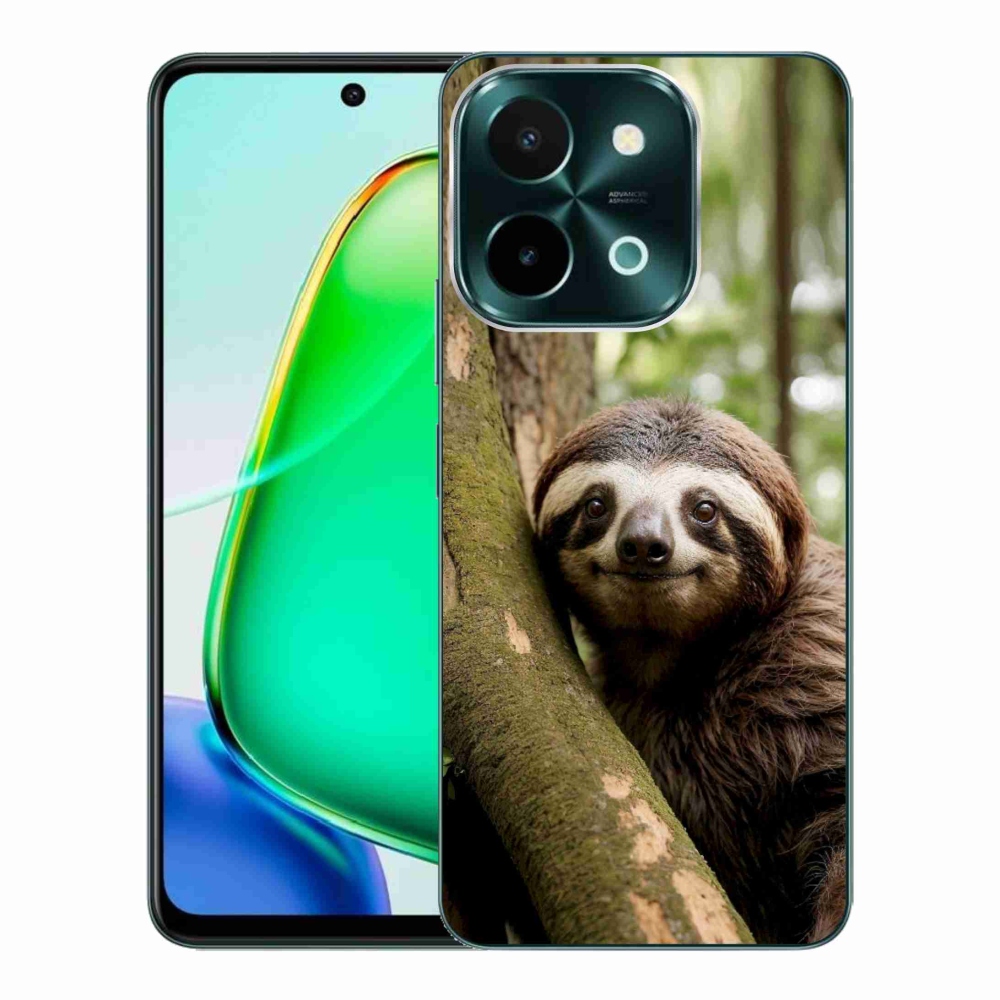 Gelový kryt mmCase na Vivo Y28 - usměvavý lenochod