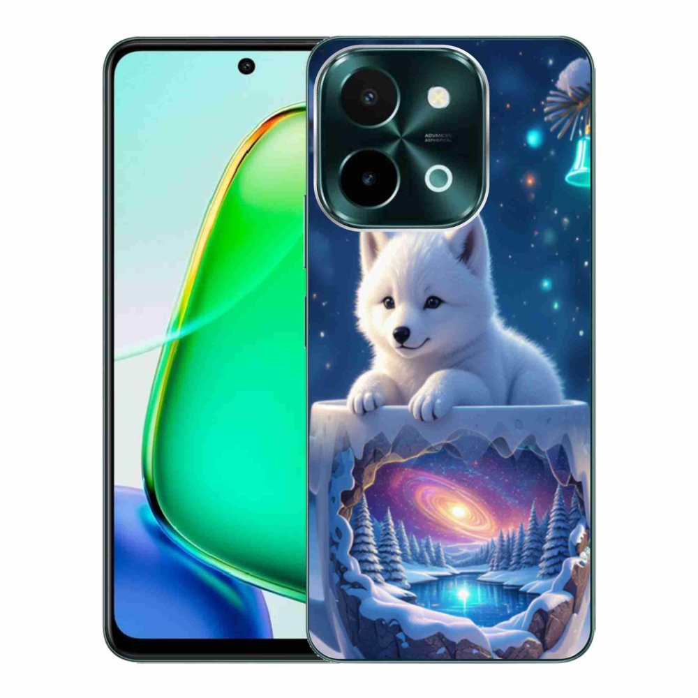 Gelový kryt mmCase na Vivo Y28 - vánoční štěně