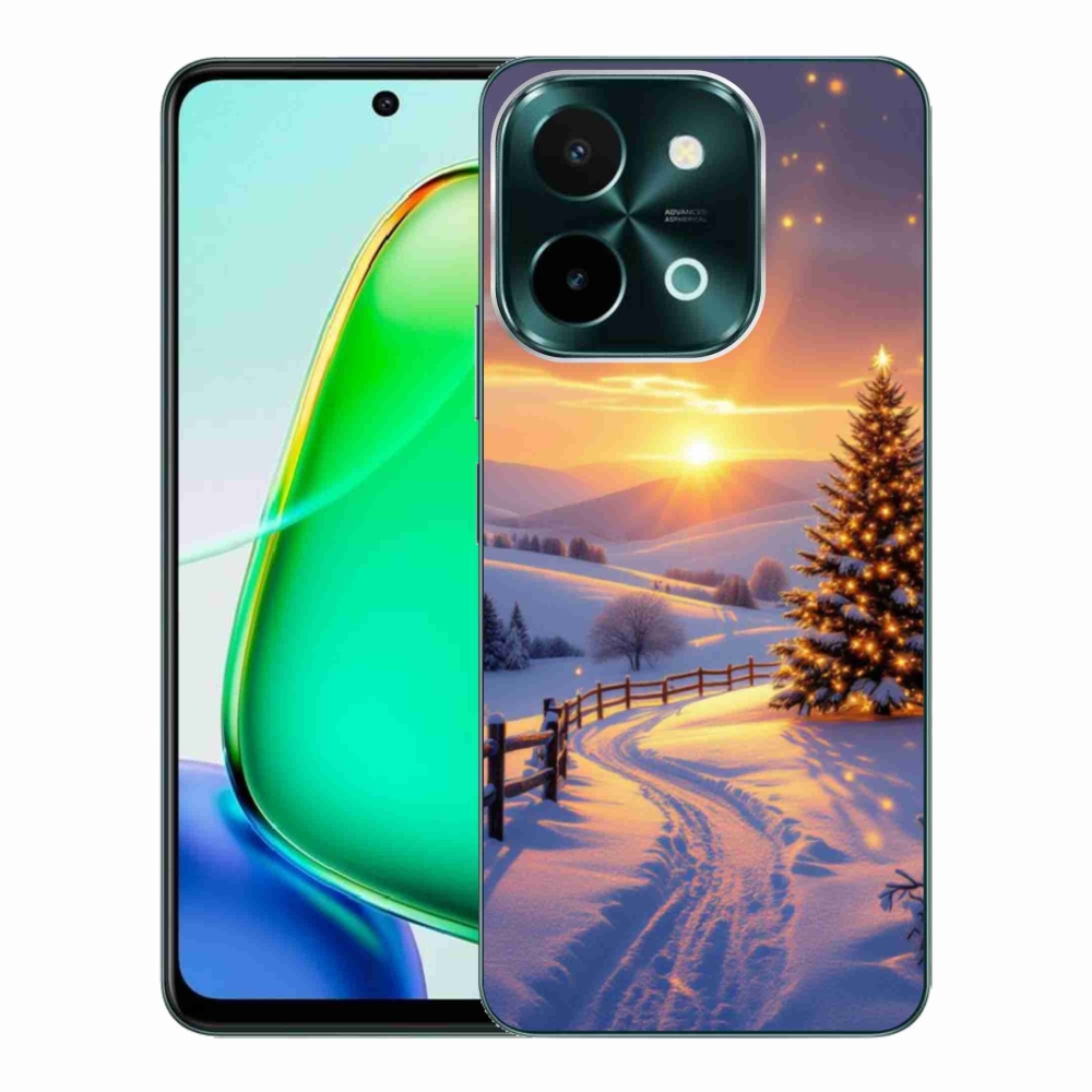 Gelový kryt mmCase na Vivo Y28 - zimní krajina