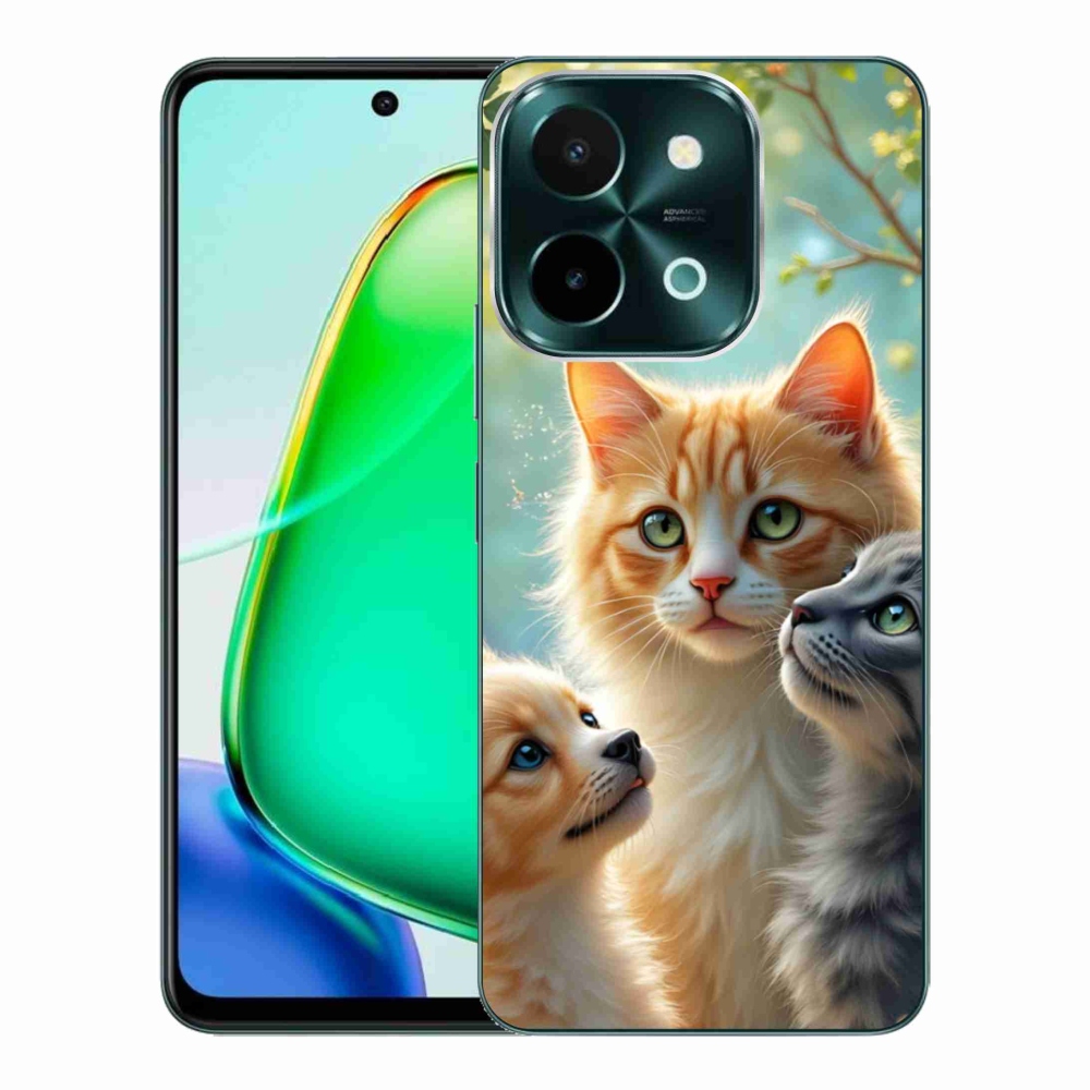 Gelový kryt mmCase na Vivo Y28 - zvířecí přátelství 2