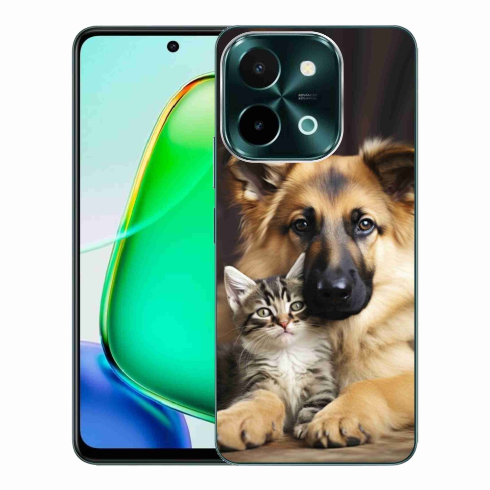 Gelový kryt mmCase na Vivo Y28 - zvířecí přátelství