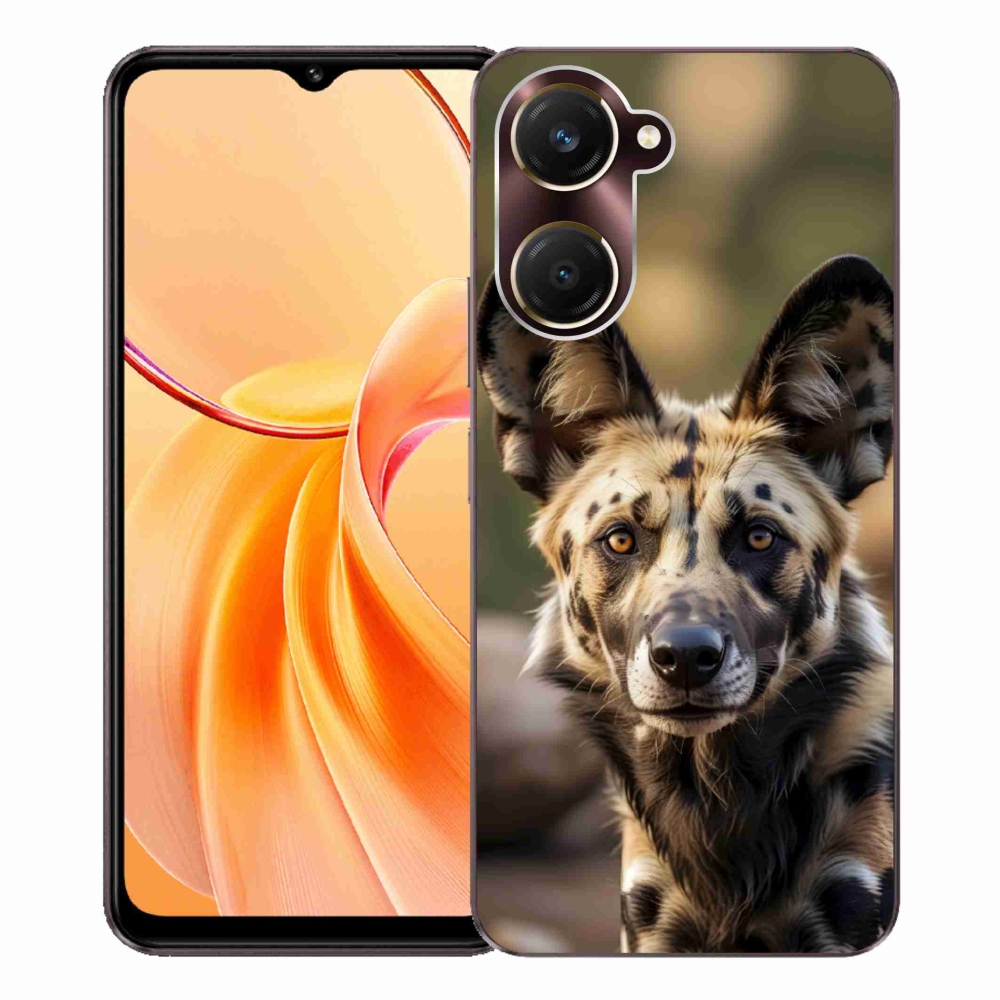 Gelový kryt mmCase na Vivo Y28s 5G - africký divoký pes