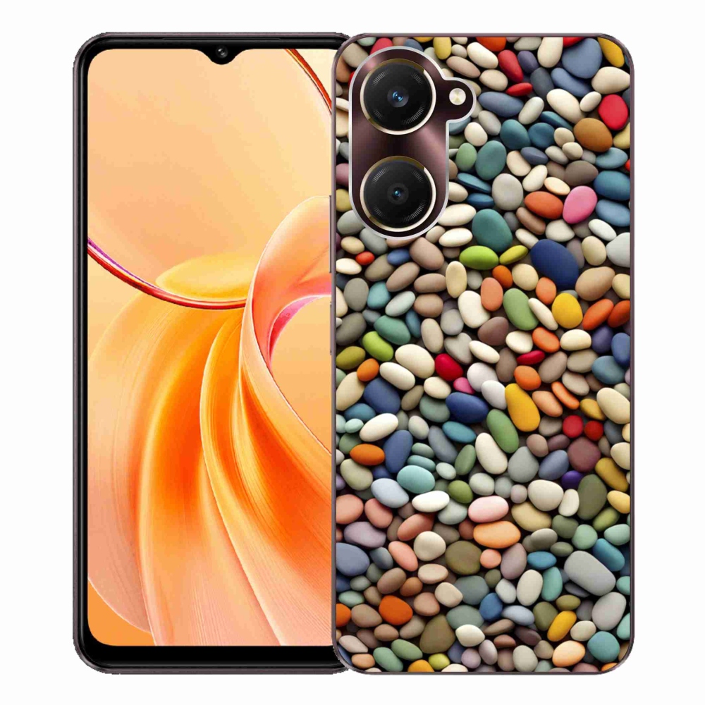 Gelový kryt mmCase na Vivo Y28s 5G - barevné kamínky 2