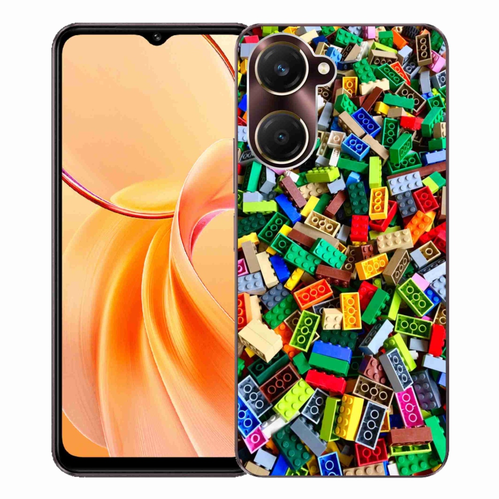 Gelový kryt mmCase na Vivo Y28s 5G - barevné stavební kostky