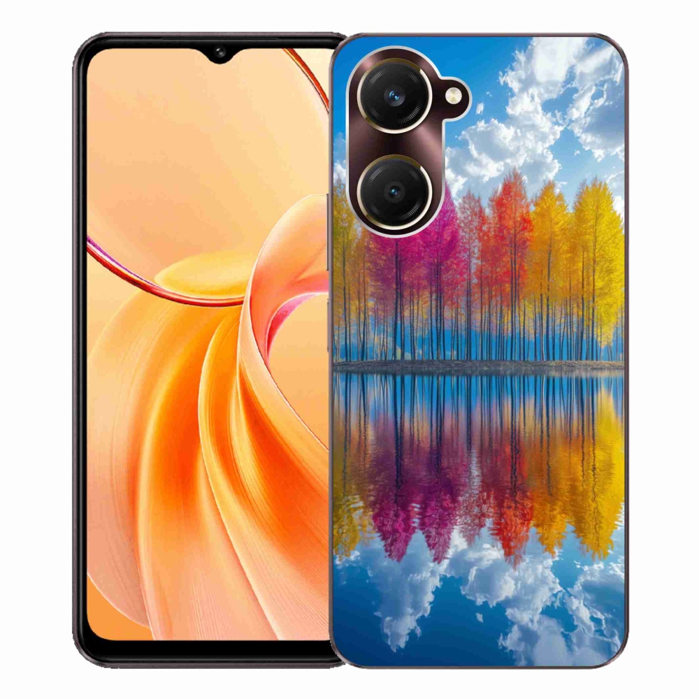Gelový kryt mmCase na Vivo Y28s 5G - barevné stromy