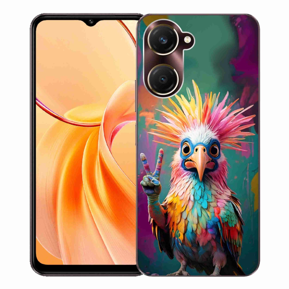Gelový kryt mmCase na Vivo Y28s 5G - barevný rebel
