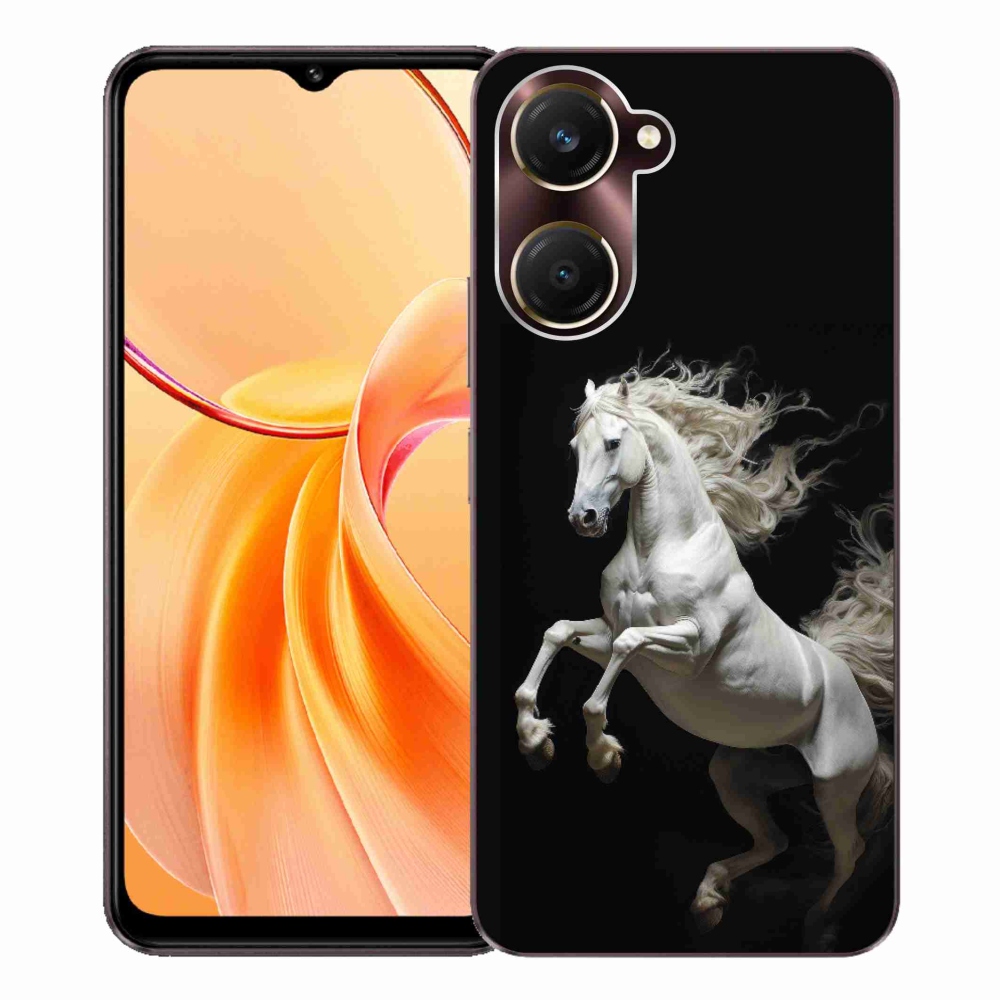 Gelový kryt mmCase na Vivo Y28s 5G - bílý kůň 4