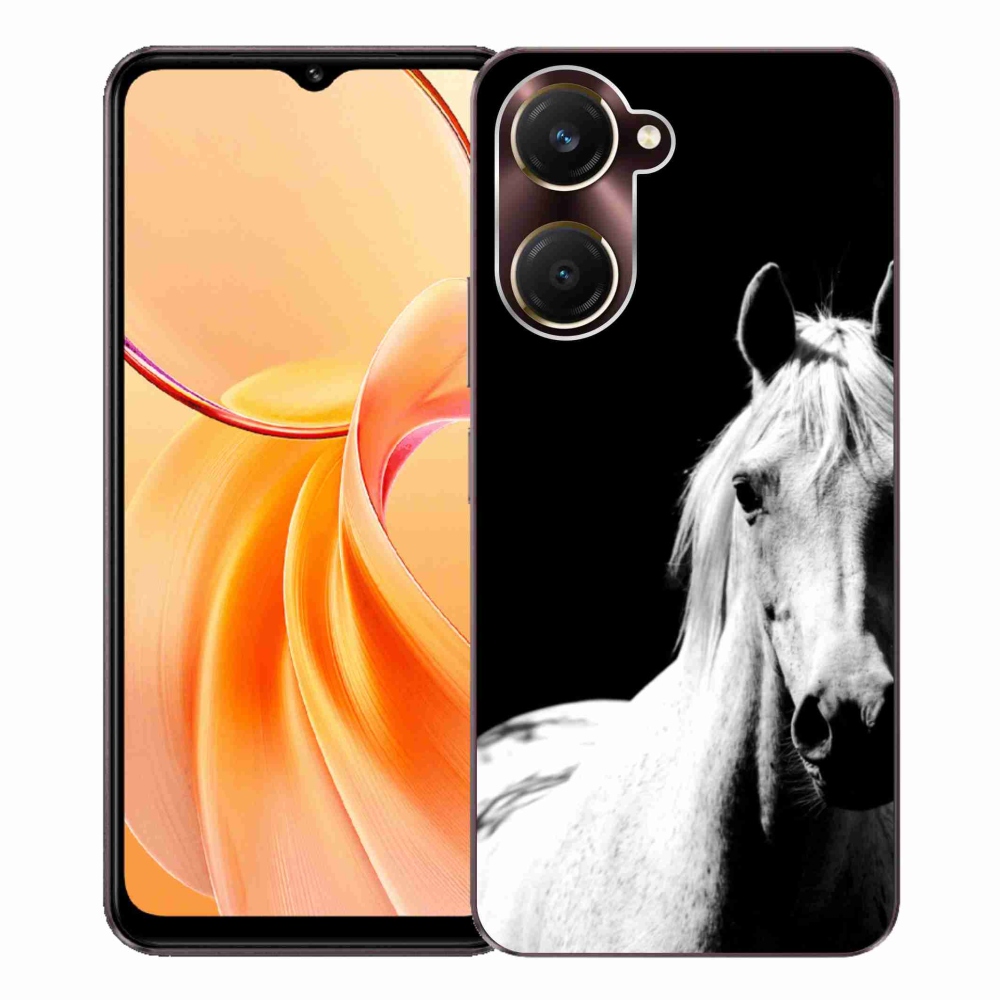 Gelový kryt mmCase na Vivo Y28s 5G - bílý kůň 5