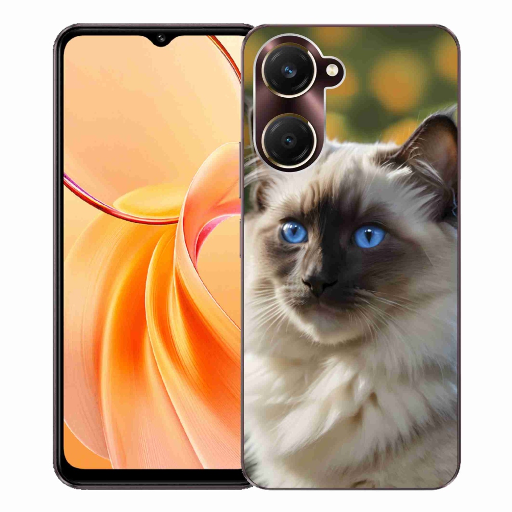 Gelový kryt mmCase na Vivo Y28s 5G - bílý ragdoll