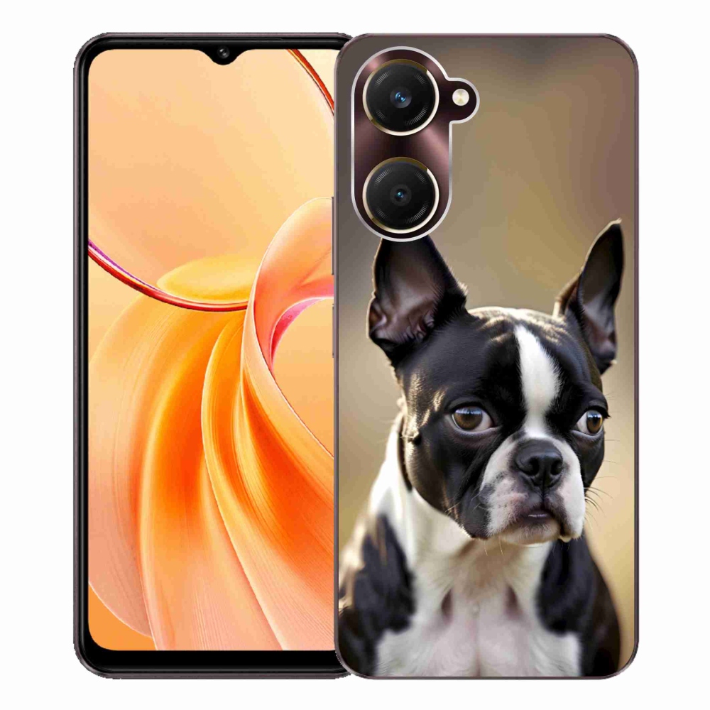 Gelový kryt mmCase na Vivo Y28s 5G - bostonský teriér