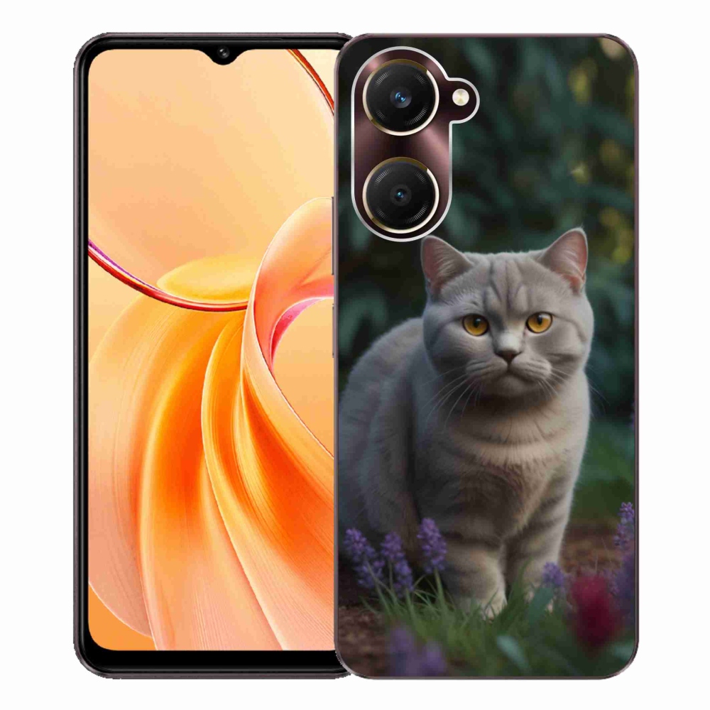 Gelový kryt mmCase na Vivo Y28s 5G - britská kočka