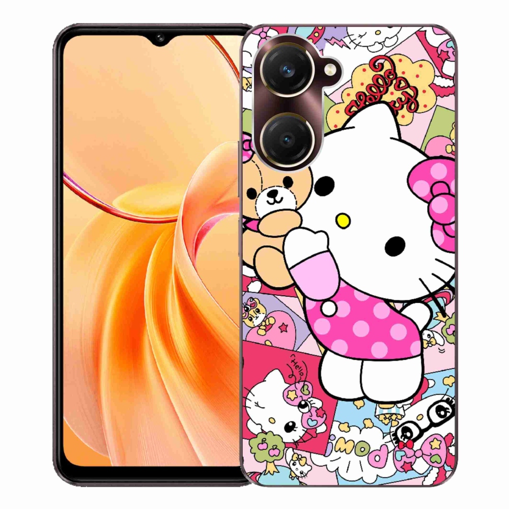 Gelový kryt mmCase na Vivo Y28s 5G - cute kitty