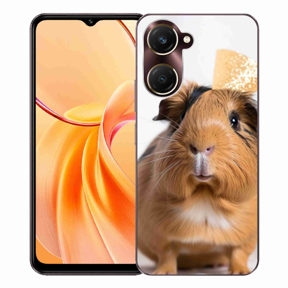 Gelový kryt mmCase na Vivo Y28s 5G - hnědé morče