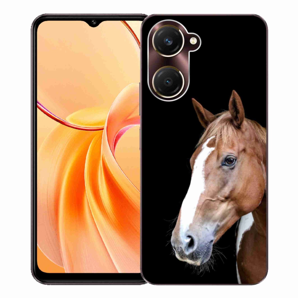 Gelový kryt mmCase na Vivo Y28s 5G - hnědý kůň 3