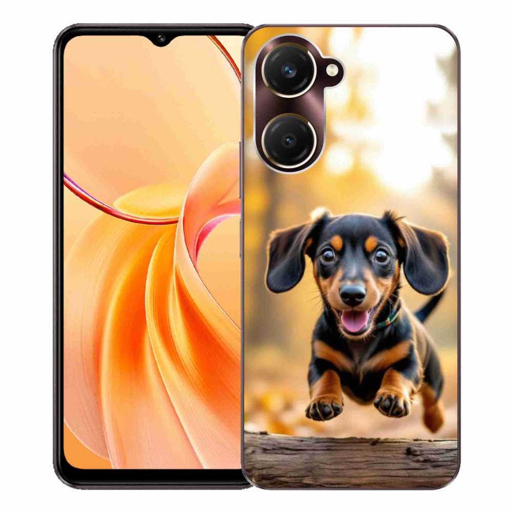 Gelový kryt mmCase na Vivo Y28s 5G - jezevčík 2