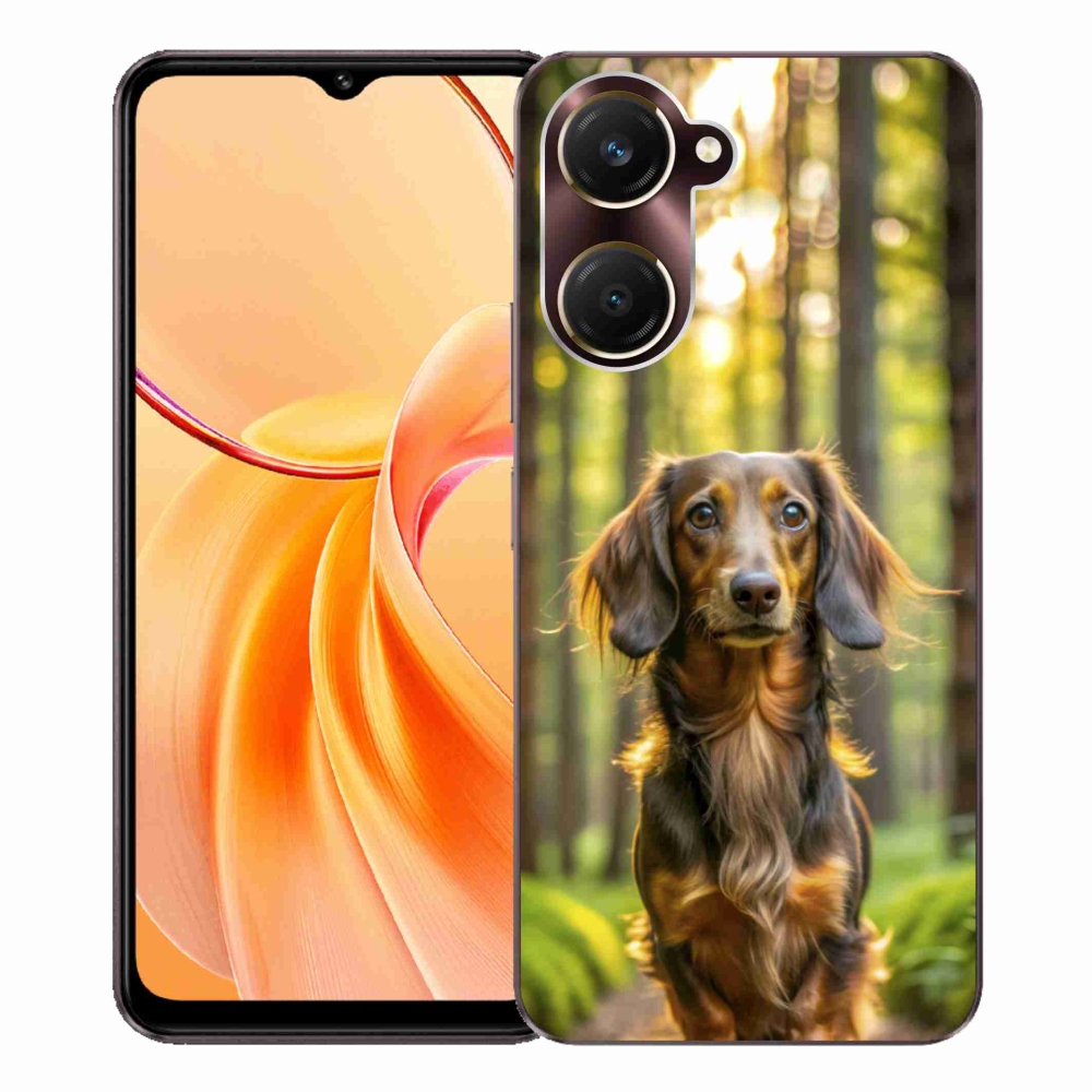 Gelový kryt mmCase na Vivo Y28s 5G - jezevčík 4