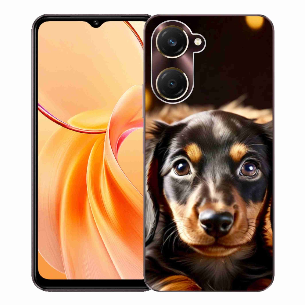 Gelový kryt mmCase na Vivo Y28s 5G - jezevčík