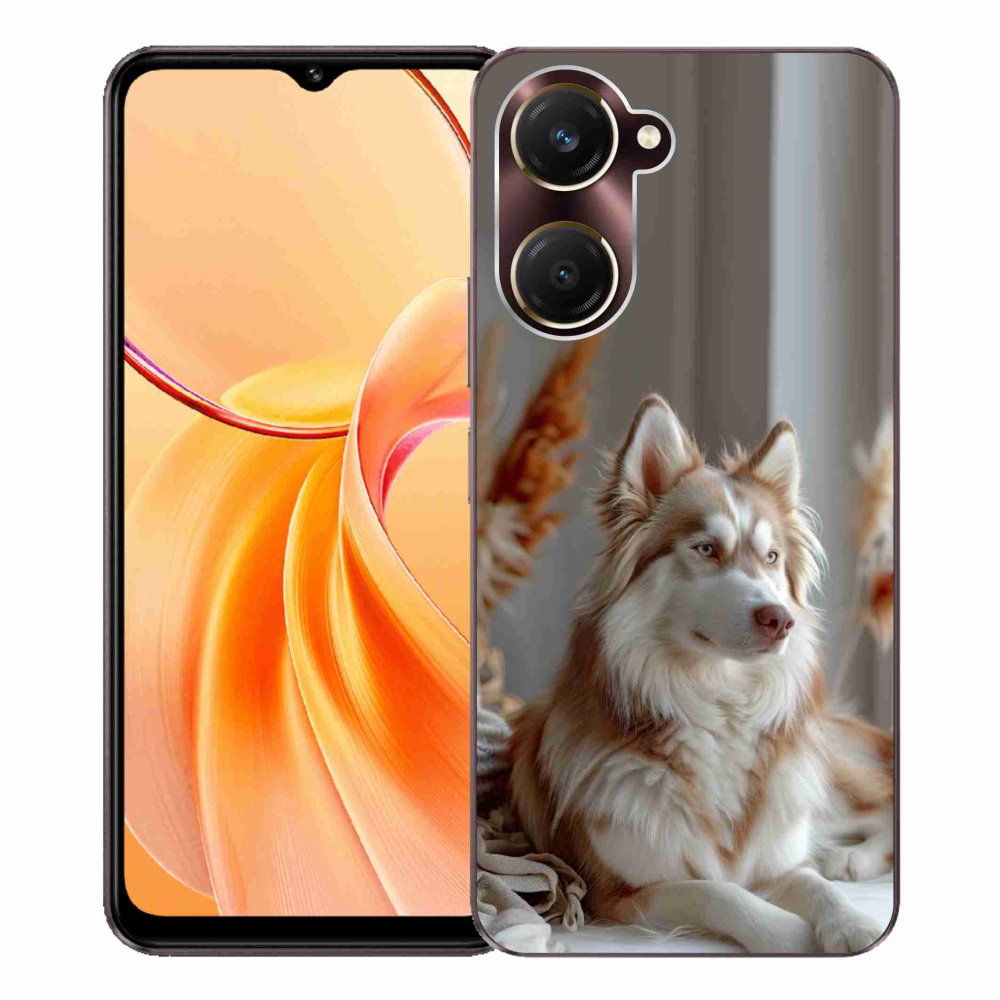 Gelový kryt mmCase na Vivo Y28s 5G - klidný sibiřský husky