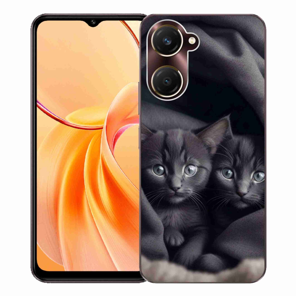 Gelový kryt mmCase na Vivo Y28s 5G - kočičí duo