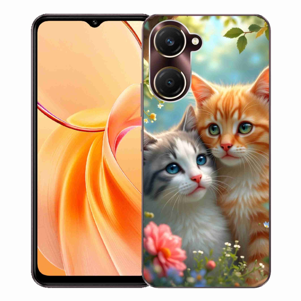 Gelový kryt mmCase na Vivo Y28s 5G - kočičí láska 2