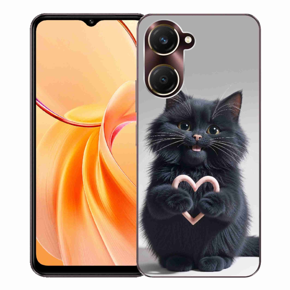 Gelový kryt mmCase na Vivo Y28s 5G - kočičí láska 3