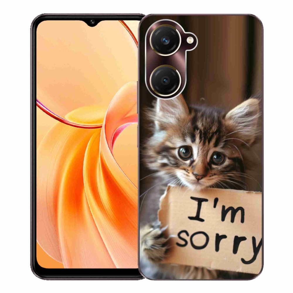 Gelový kryt mmCase na Vivo Y28s 5G - kočíčí omluva