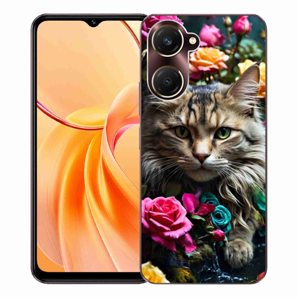 Gelový kryt mmCase na Vivo Y28s 5G - kočíčí pohled 2