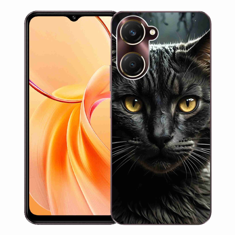 Gelový kryt mmCase na Vivo Y28s 5G - kočičí pohled 3