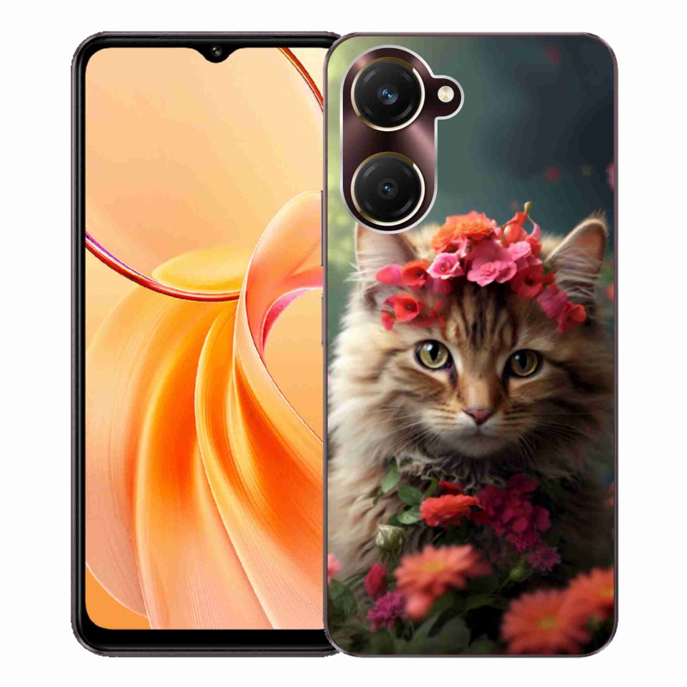 Gelový kryt mmCase na Vivo Y28s 5G - kočíčí princezna